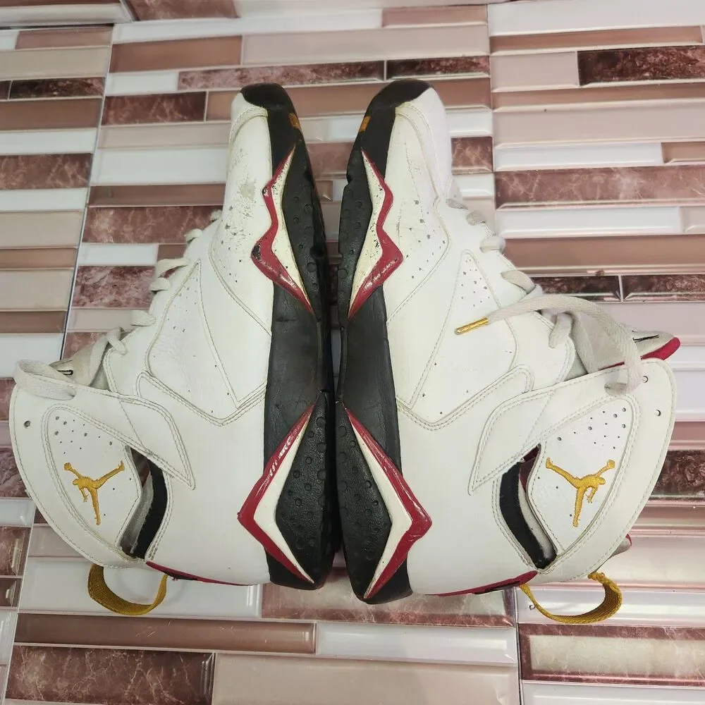 Nike Air Jordan 7 Retro Cardinal Men’s 12 White Red 2006 Vintage Basketball Shoe